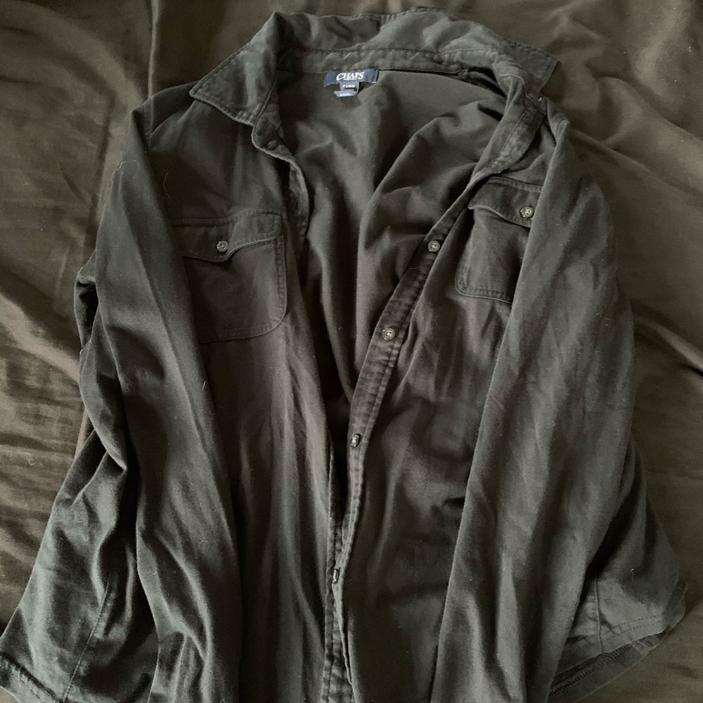 Black button up